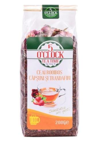 Ceai de rooibos, capsuni si trandafiri 5 O Clock 200g