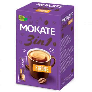 Cafea instant plic Mokate 3in1 Strong 24x17g de la KraftAdvertising Srl