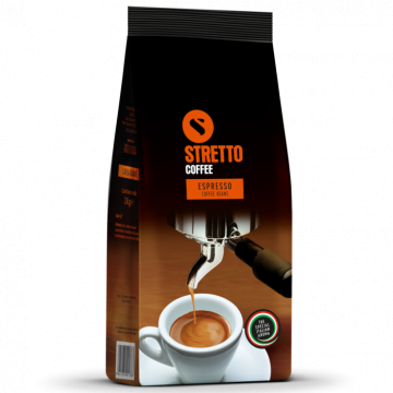 Cafea boabe Stretto Espresso Professional 1 kg de la KraftAdvertising Srl