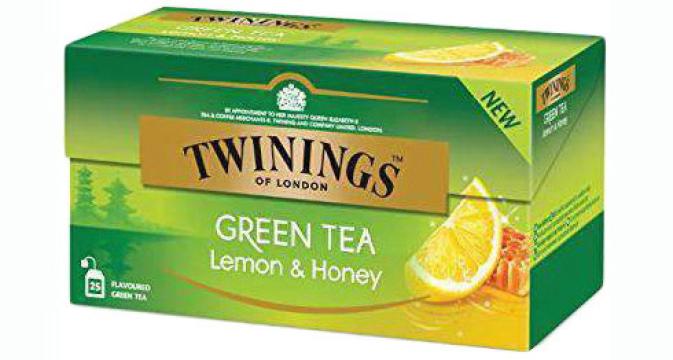 Ceai verde cu lamaie & miere Twinings 25x1.6g