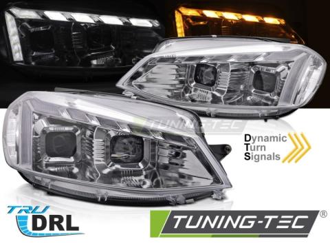 Faruri Headlights Light crom LED DRL SEQ VW Golf 7 17-19