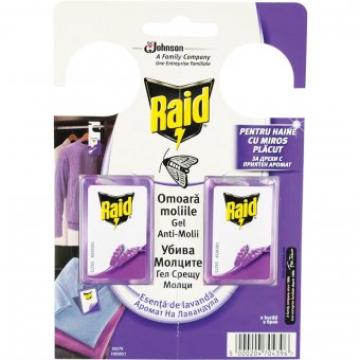 Gel anti-molii lavanda Raid 2x3g de la Supermarket Pentru Tine Srl