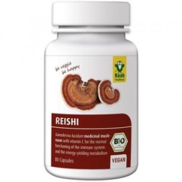 Supliment Reishi extract bio 400mg, 80 capsule vegane Raab de la Supermarket Pentru Tine Srl