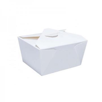 Cutie carton alb, Take-Away, 800cc (100buc.) de la Practic Online Packaging Srl