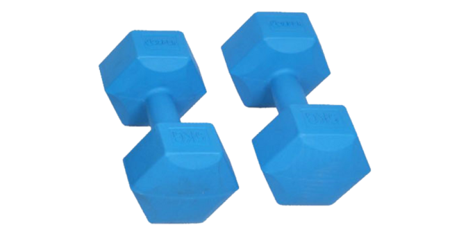 Gantera din PVC, hexagonala 2x1 kg Spartan