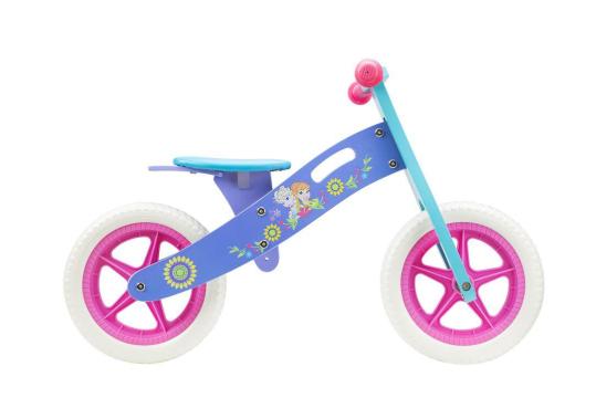 Bicicleta Wooden Balance Bike, Seven, Frozen, 12 inch