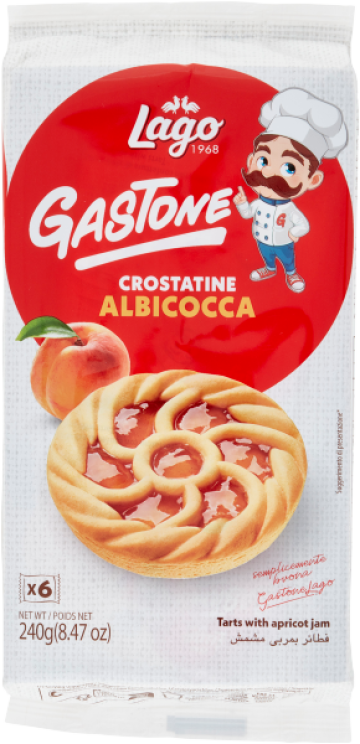 Tarte cu gem de caise, Lago Crostatine, 6x40g de la Emporio Asselti Srl