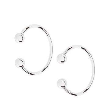 Cercei ear cuff, din argint 925 placati cu platina, 13mm de la Atelier Lolit Srl