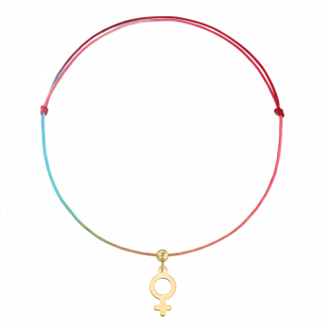 Bratara pentru picior din snur multicolor, simbol Venus de la Atelier Lolit Srl