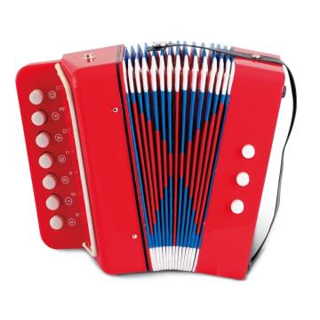 Acordeon cu 7 clape si 3 butoane bass, functional