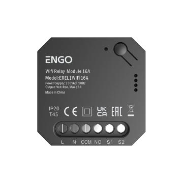 Releu inteligent Engo Erel Wi-Fi, 16A, Tuya - 230v