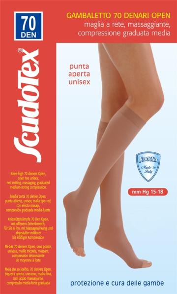 Ciorapi compresivi pana la genunchi - varf deschis - 70 DEN de la Medaz Life Consum Srl