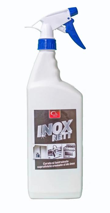 Solutie pentru suprafete cromate si inox Inox Nett - 500ml de la Medaz Life Consum Srl