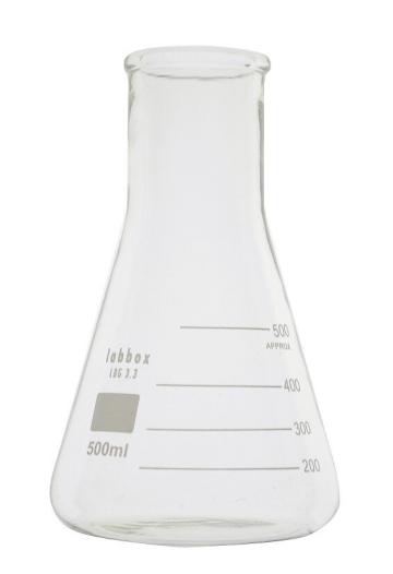 Pahar Erlenmayer cu gat larg - 250 ml de la Medaz Life Consum Srl