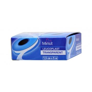 Leucoplast plastic transparent - 1.5 cm x 5 m - Minut de la Medaz Life Consum Srl