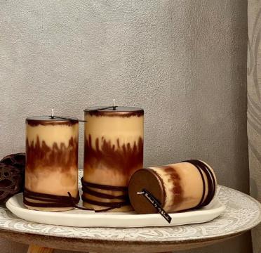 Set lumanari parfumate din ceara de parafina arome orientale de la Myri Montaggi Srl