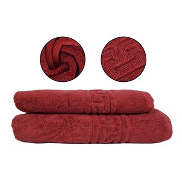 Prosop fata bumbac rosu 50x90cm 500g de la Gastro Bar Solutions Srl