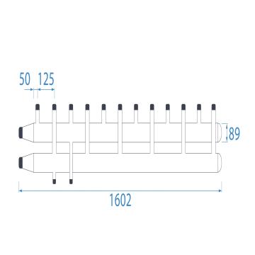 Distribuitor - colector Ecotech C6CD/125 cu 6 circuite