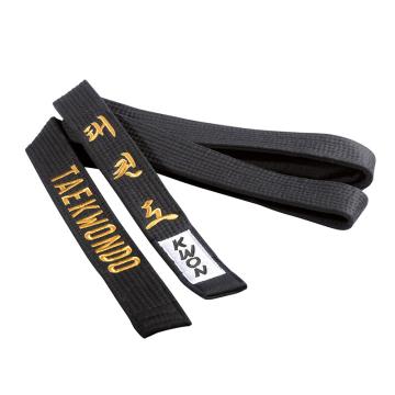 Centura neagra 5 cm taekwondo brodata