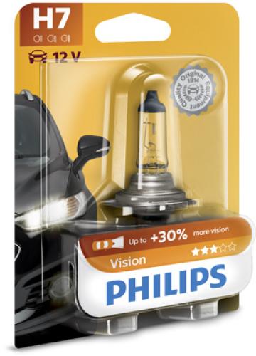 Bec far H7 55W 12V Vision (blister) Philips
