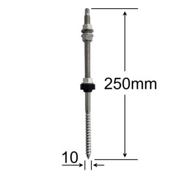 Surub inox fixare panou solar M10x250 de la Marisim Total Instal Srl