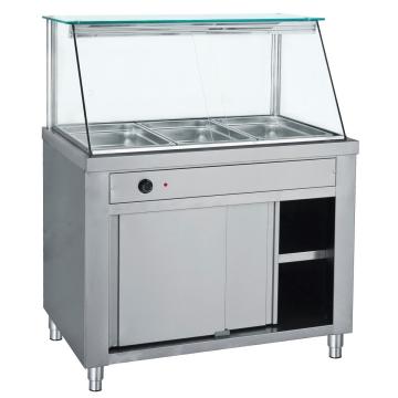 Bain marie electric cu vitrina si dulap depozitare 5 GN 1/1 de la Clever Services SRL