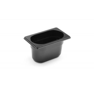 Tava Gastronorm GN 1/9 100 mm 1 lt - policarbonat negru