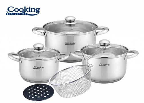 Set gatit din inox 8 piese, Victoria, Cooking by Heinner