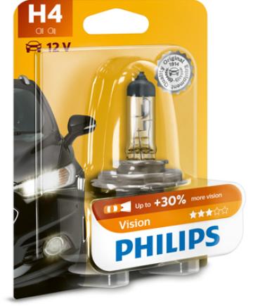 Bec far H4 P43T 60/55W 12V Vision (blister) Philips de la Auto Care Store Srl