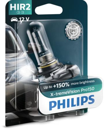 Bec far HIR2 PX22D 55W 12V X-Treme Vision Pro150 Philips de la Auto Care Store Srl