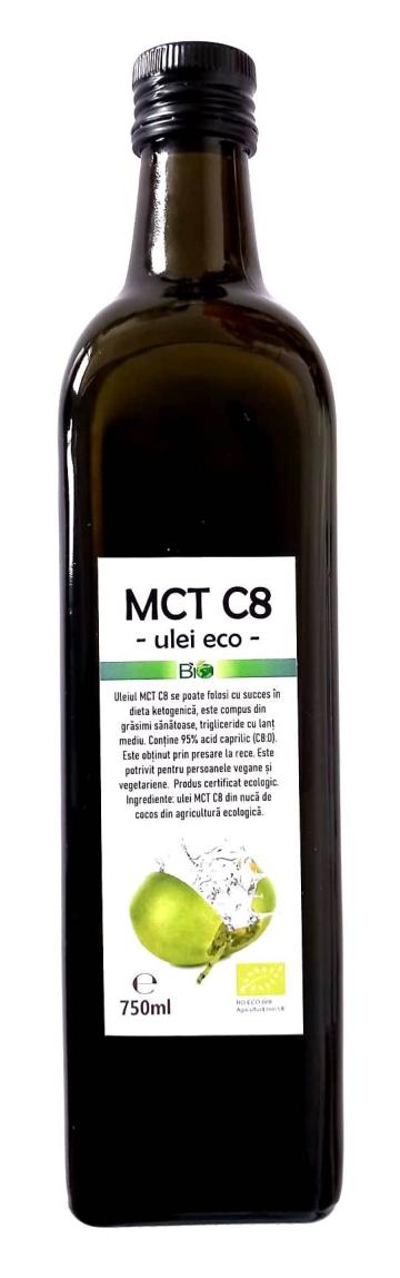 Ulei de cocos MCT C8 Eco 750ml de la Biovicta