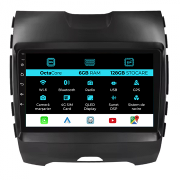Navigatie Dedicata Ford Edge (2015 - 2021), 9Inch, 6Gb Ram de la Nav Store
