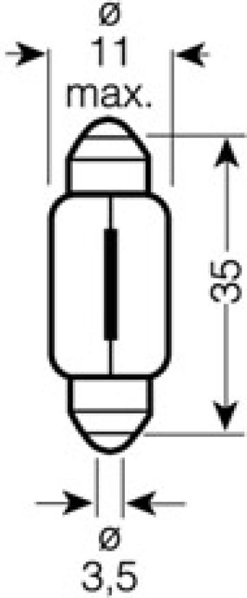 Bec 12V C5W Ultra Life set 10 buc. Osram