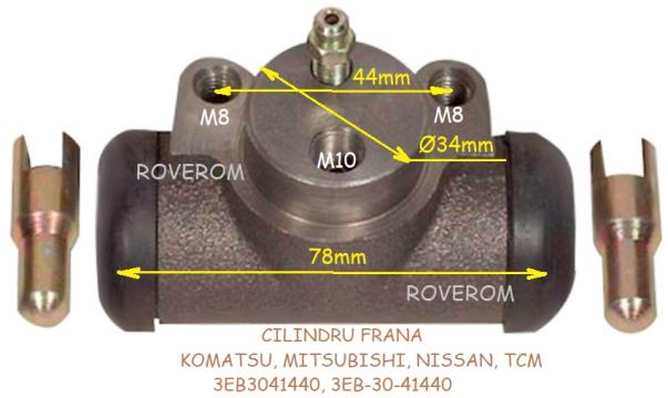 Cilindru frana Komatsu, Mitsubishi, Nissan, TCM de la Roverom Srl