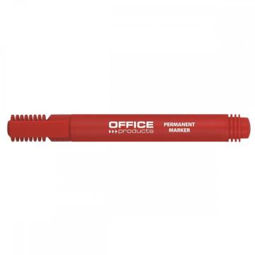 Marker permanent, Office Products, varf rotund, 1-3 mm, rosu