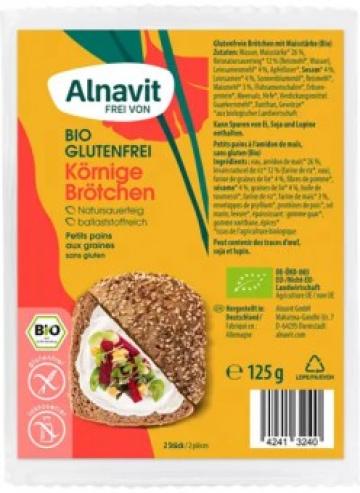 Chifle precoapte cu seminte bio 2buc 125g Alnavit