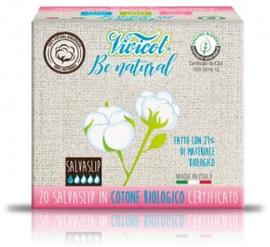 Protej slip din bumbac ecologic 1 picatura 20buc Vivicot de la Supermarket Pentru Tine Srl