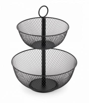 Cos fructe metalic, etajat 31x31x41 cm de la Ad Horeca Concept Srl