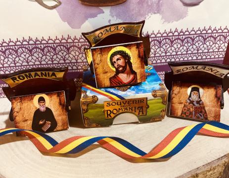 Icoane magnet Souvenir Romania dreptunghi de la Candela Criscom Srl.