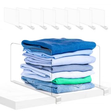 Organizator din plastic transparent pentru rafturi