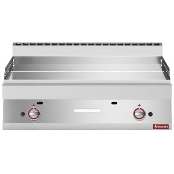 Placa de copt gaz extra-mare, cromat plat