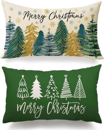 Fete de perna decorative 30x50 cm 2buc brazi verzi
