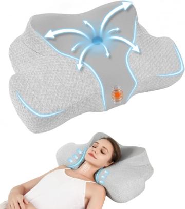 Perna ergonomica din spuma cu memorie si protectie