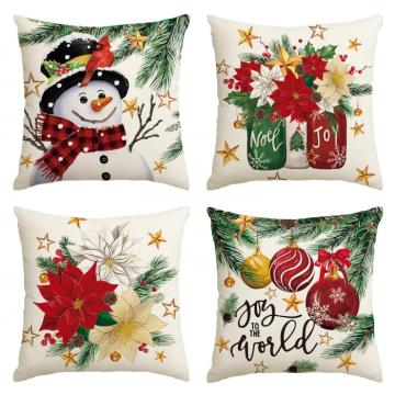 Fete de perne ornamentale, cu model de Sarbatori 45x45 cm
