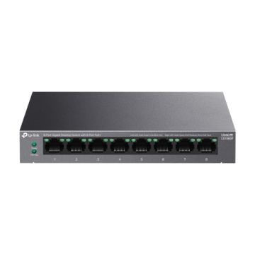Switch LiteWave, 8 x RJ45 Gigabit PoE, Buget PoE 62W, Unmana de la Big IT Solutions