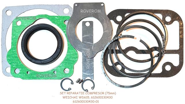 Set reparatie compresor Weichai WD615, XCMG ZL50G (75mm) de la Roverom Srl