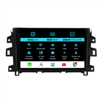 Navigatie dedicata Nissan Navara (2015-2022), 10 inch, 8Gb