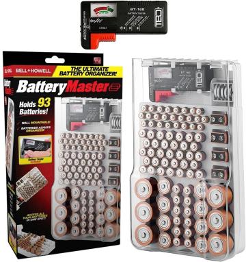 Organizator si tester pentru stocarea bateriilor