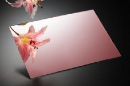 Placa acrilica PMMA oglinda Gold-Rose 3mm - 2050x3050mm de la PDET Atlantic Distribution Srl