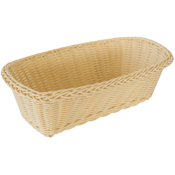 Cos servire paine dreptunghiular Raki 26x14x9cm, crem
